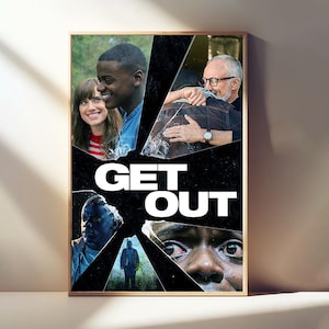 Get Out Movie Poster, Classic Film, Room Decor, Canvas Posters,  Wall Art Poster, Poster Gifts