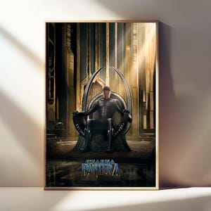Black Panther Movie Posters, Room Decor Canvas Posters, Classic Film, Wall Art Poster, Poster Gifts