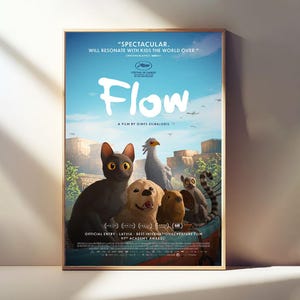 Póster de película Flow, película clásica, pósteres de lienzo para decoración de habitaciones, póster de arte mural, pósteres de regalo