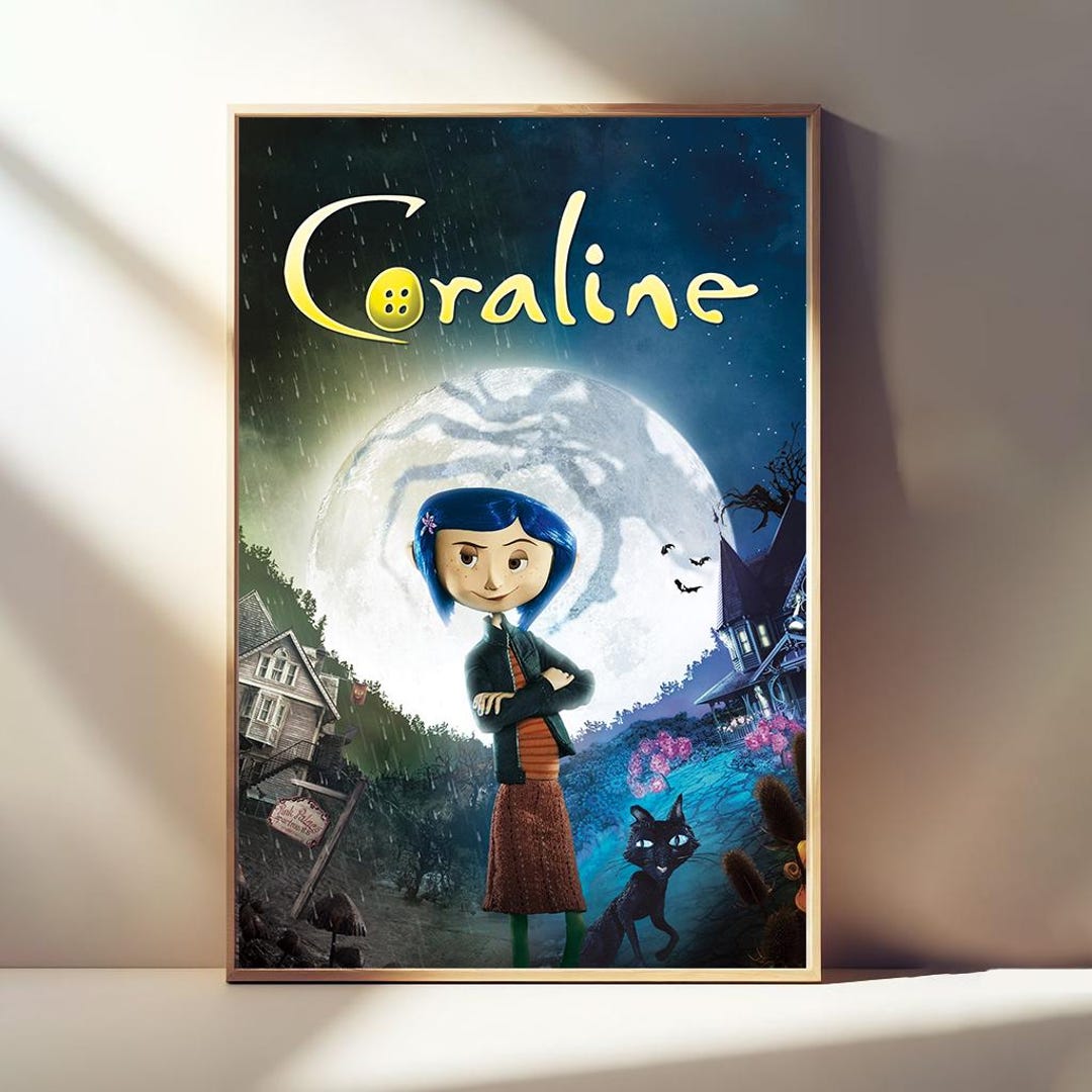 Coraline Movie Poster Classic Film Room Decor Canvas Posters Wall coraline-movie-poster-classic-film-room-decor-canvas-posters-wall