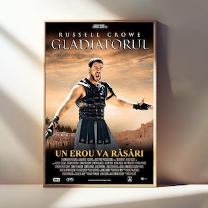 Gladiator Movie Posters, Room Decor Canvas Posters, Classic Film, Wall Art Poster, Poster Gifts
