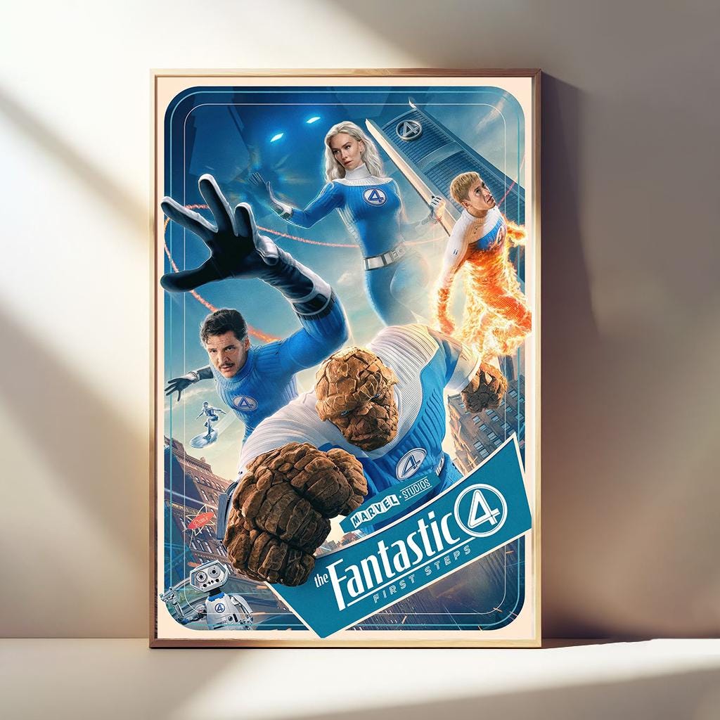 Fantastic four poster - Etsy 日本