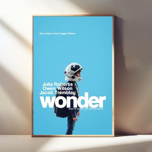 Wonder (2017) Filmklassiker, Raumdekor, Leinwand Poster, Wandkunst Poster, Poster Geschenke