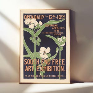 アールヌーボー ポスター ヴィンテージ展示会ポスター レトロな