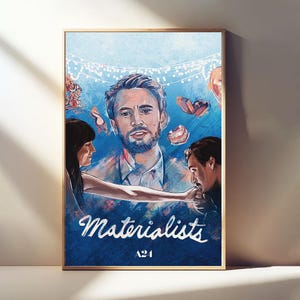 Materialists Movie Poster, Classic Film, Room Decor, Canvas Posters, Wall Art Poster, Poster Gifts