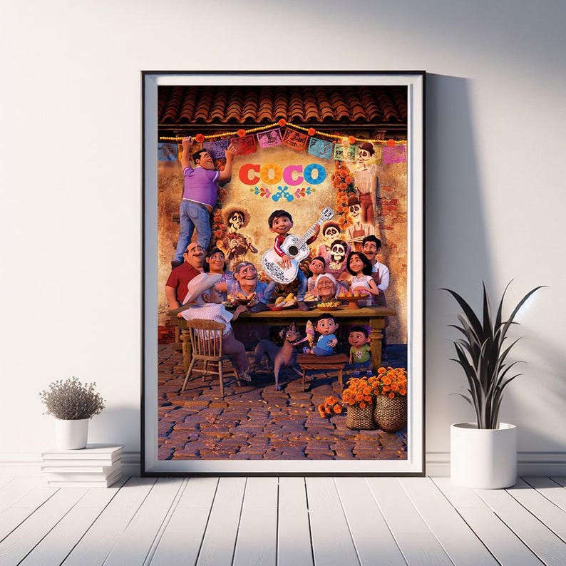 Coco Movie Poster, Classic Film, Room Decor, Canvas Posters, Wall Art ...