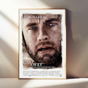 Cast Away Movie Poster, Classic Film, Room Decor Canvas Posters,  Wall Art Poster, Poster Gifts