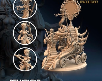 Matriarch Doomseer - 32mm - Grey resin miniatures, unpainted