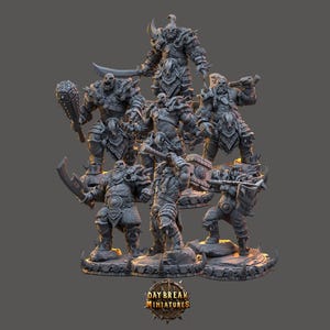 Figurines Epic Miniatures - Set de Jeux de Rôles - 3 Humaines
