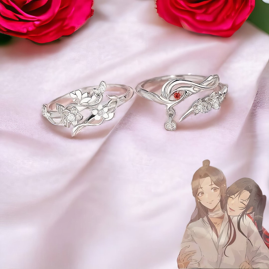 Divine Anime-inspired Rings: Tian Guan Ci Fu, Hua Cheng, Xie Lian