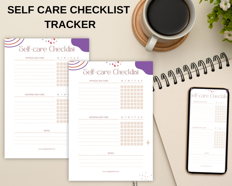 Mental Health Checklist EDITABLE, Self Care Tool, Health Planner ...