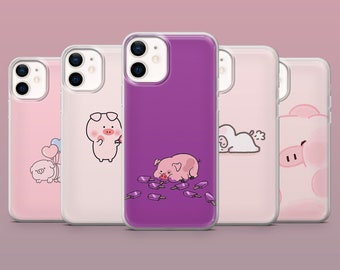 Piggy Case Pet Cute Pink Cover for iPhone 15, 14, 13, 12, 11, X, Samsung S24+, S23FE, S22, A15, A54, A25, Pixel 8A, 8Pro, 7A, 7Pro, 6A
