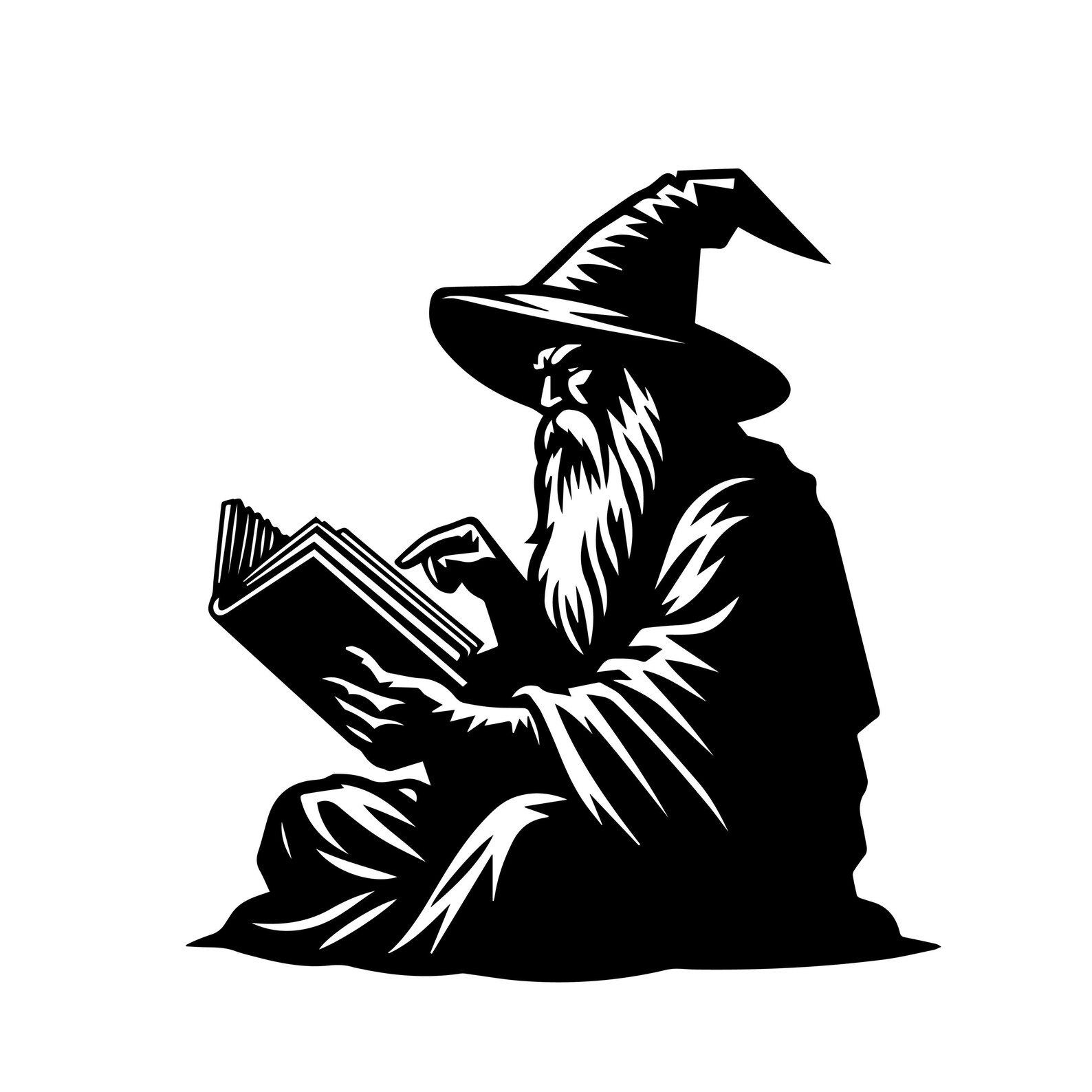 Wizard Svg - Png - Wizardry - Commercial Use - Magic - Wizard ...