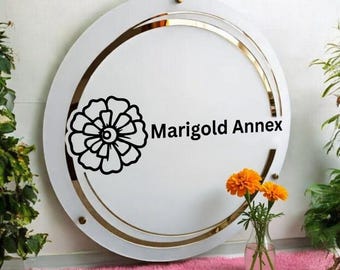 Placa Comercial em Acrílico | Placa com Logotipo Personalizado | Decoração de Escritório | Decoração de Parede