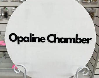 Placa personalizada em acrílico com logotipo da sua empresa | Placa personalizada | Logotipo para marca pessoal | Placa para salão de beleza