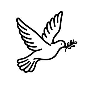 Taube SVG Kontur, Taube svg, Taube Silhouette, Vogel-Silhouette, Taube Clipart, Taube ClipArt, SVG Schnitt Datei für Cricut, Instant Download