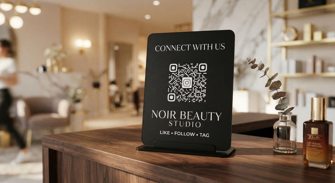 Panneau acrylique « Scanner pour payer » | Support de code QR ...