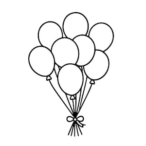 Balloon svg Cutting file for cricut, Balloon Bundle svg, Ballon bunch png,