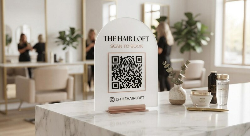 Panneau acrylique « Scanner pour payer » | Support de code QR ...