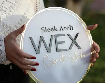 Benutzerdefinierte Acryl Geschäft Zeichen, Business Logo Schild, Acryl Logo Schild