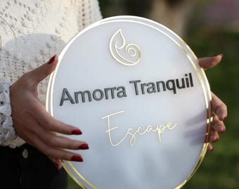Custom Acrylic Business Sign | Welcome Sign | Wedding Sign | Reception Sign