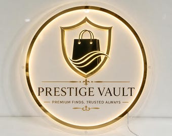 Letreiro de acrílico iluminado personalizado com logotipo, logotipo 3D em LED para parede, ideal para salões de beleza.