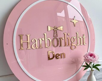 Placa de boas-vindas personalizada em acrílico para empresas | Placa para escritório | Decoração de parede para escritório