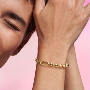 Bracelet à breloques chaîne de perles Pandora ME, argent sterling S925, convient aux bracelets à breloques européens, cadeau pour elle image 5