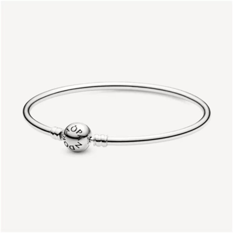 Bracciale Pandora Moments, Bracciale con ciondolo di alta qualità, Bracciale con ciondolo minimalista per tutti i giorni, Bracciale con ciondolo in argento sterling S925, Regalo per lei Silver