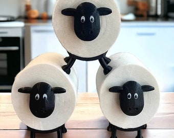 Sheep Toilet Paper Roll Holder Bathroom Decoration Stackable Tissue Free Standing Bathroom Accessory