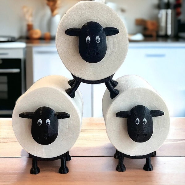 Sheep Toilet Paper Roll Holder Bathroom Decoration Stackable Tissue Free Standing Bathroom Accessory