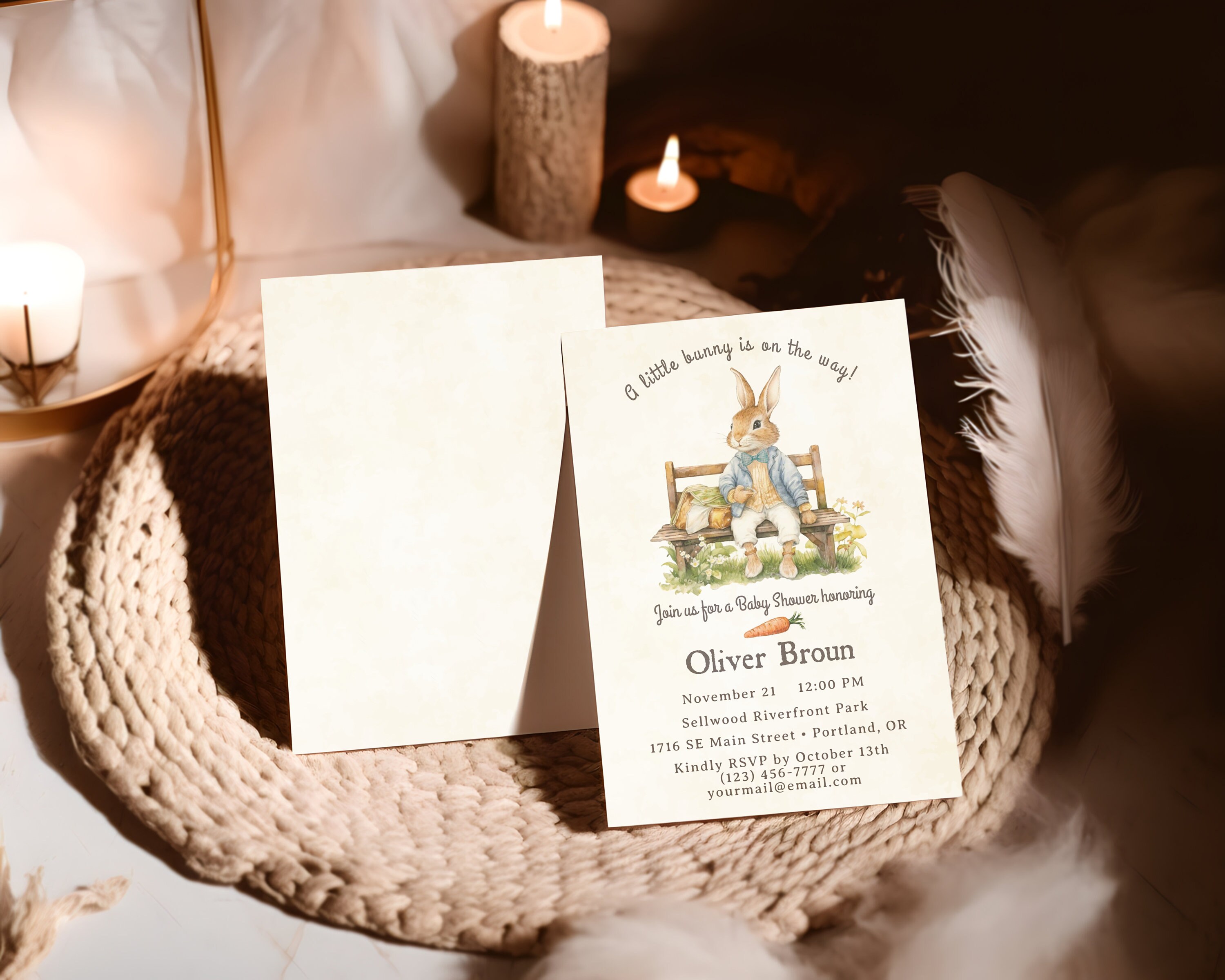 Editable Peter Rabbit Baby Shower Invitation, Peter Rabbit Baby Shower ...