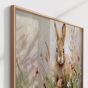 Spring Frame TV Art Bunny Rabbit Frame TV Art Spring TV Decor TV017 zdjęcie 5