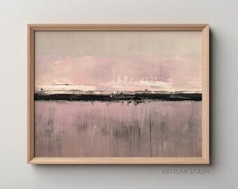 Abstract landscape painting | Modern brushline digital print | Abstract art | Modern wall decor | Artisan stash art | Neutral print | A001