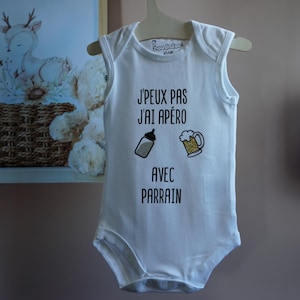 Personalized bodysuit | &quot;I can&#39;t, I&#39;m having an aperitif with it&quot;