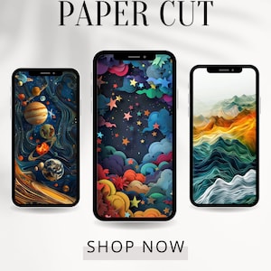 15 Paper Cut Arts Serie 4K Telefon Hintergrundbilder, Handy Hintergrundbilder, iPhone Hintergrundbilder, Mobile Art