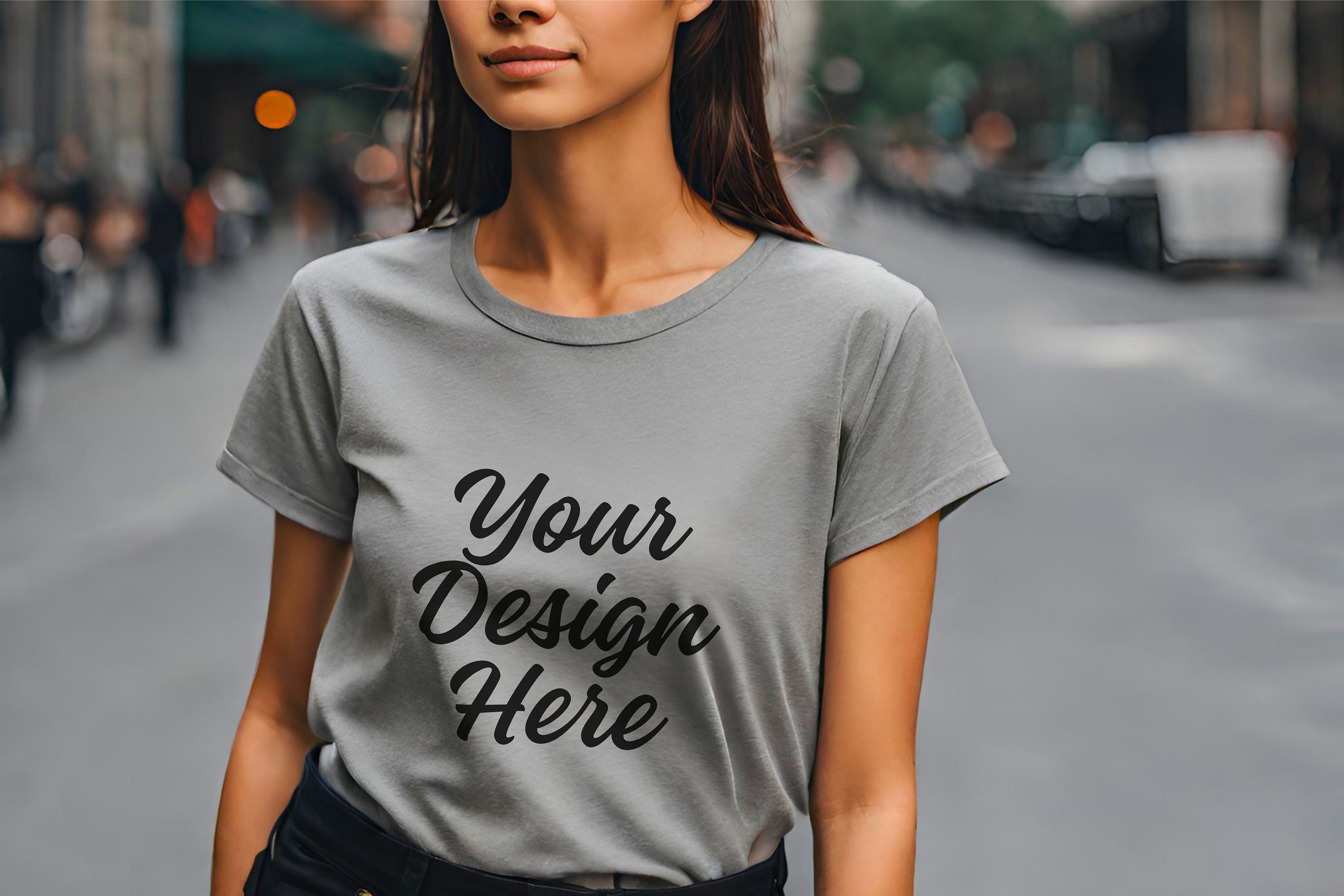 grey tee shirt womens