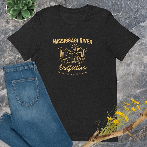 Unisex t-shirt-Mississagi River Outfitters- Vintage graphic custom tshirt