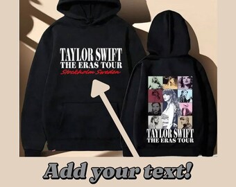 Taylor Swift The Eras Tour Sudadera Concierto Álbum Impresión Sudadera con capucha para niños y niñas Ropa de calle para regalo personalizado de primavera y verano
