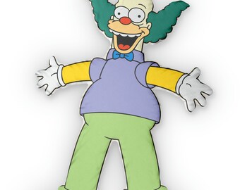 Almohada suave del payaso Krusty para fans de Los Simpson