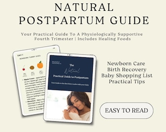Natuurlijke postpartumgids | Fysiologisch ondersteunend | Herstel na geboorte | Babyverzorging voor pasgeborenen | Kraamzorg | Digitale babyshower