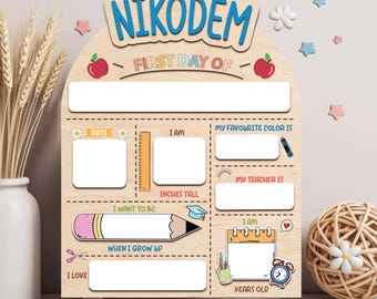 Customized First Day and Last Day Of School Sign, Back To School Sign For Photo, School Sign For Kids, 1st Day Of School Sign, School Board