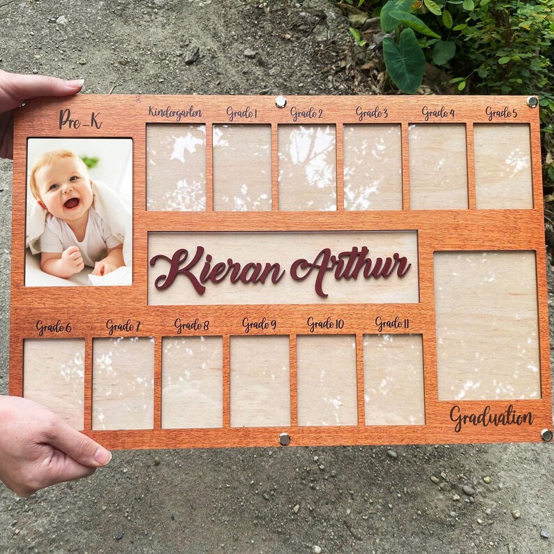Custom Prek to Senior School Picture Frame, Custom School Years Photo ...