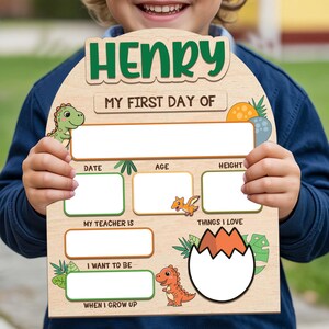Cusstom First & Last Day of School Sign, Reusable Back to School Sign For Photo Prop,  1st Day of School Sign , Custom First Day School Sign