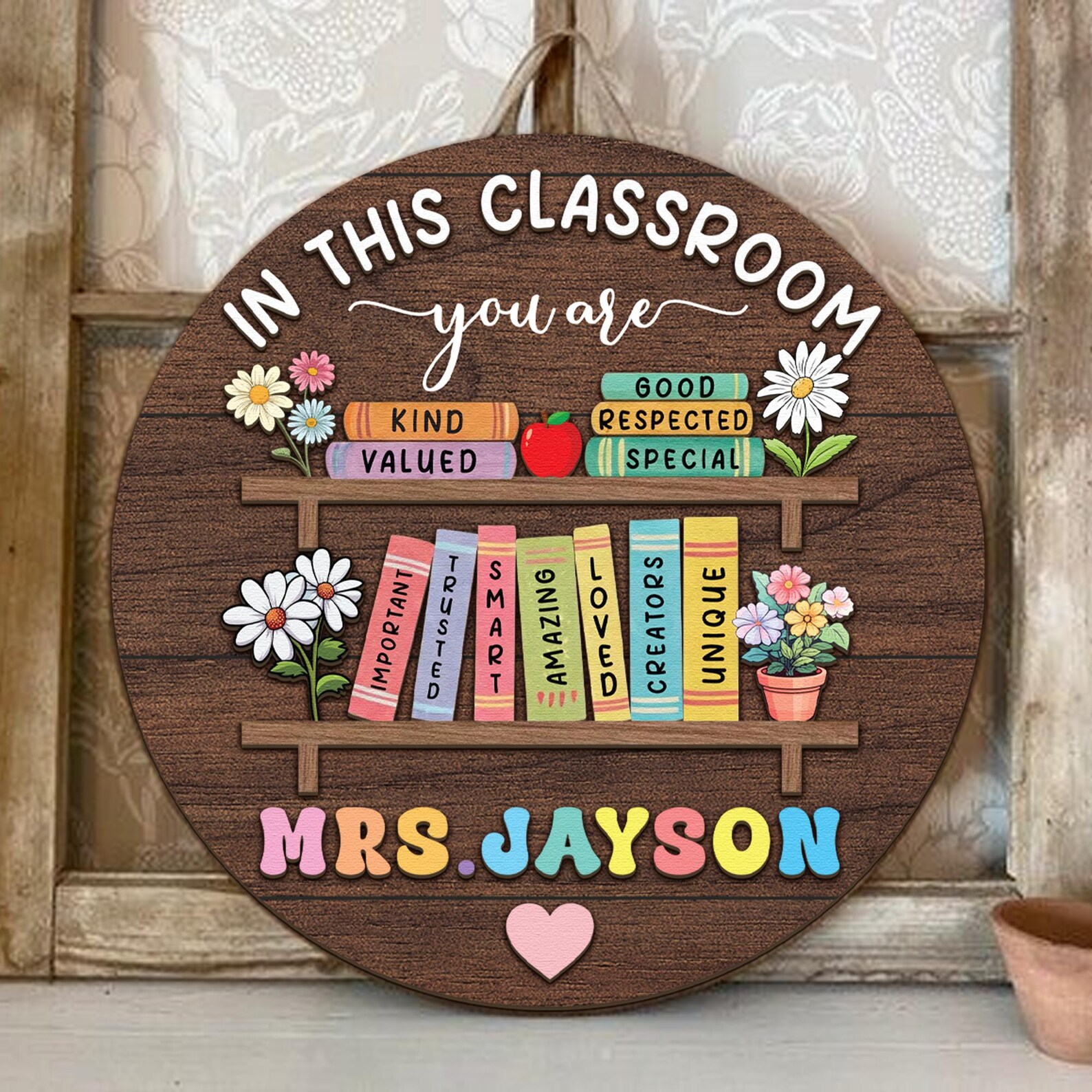 Custom Teacher 3D Door Sign, in This Classroom You Are, Teacher Door ...