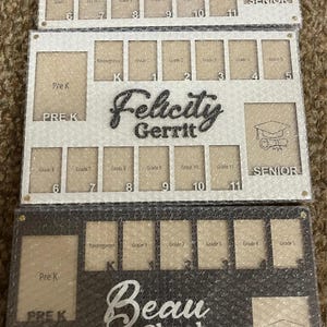 Grade School Picture Frame Custom, Pre K to Graduation School Picture ...