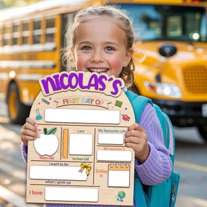 Custom First Day Of School Sign, Custom First and Last Day of School Sign, Custom Wooden School Board For Prop Photos, Back to School Sign