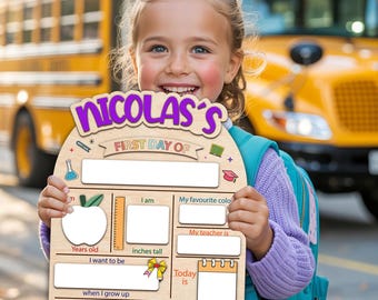 Custom First Day Of School Sign, Custom First and Last Day of School Sign, Custom Wooden School Board For Prop Photos, Back to School Sign