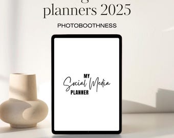 Social Media Planner Spreadsheet, Weekly & Monthly Content Calendar (Digital Download)