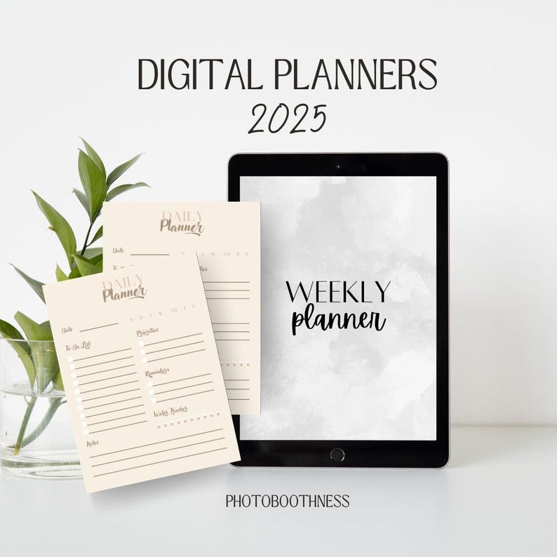Minimalist Digital Planner for Goodnotes | Monthly iPad Planner (PDF ...